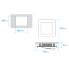 Downlight empotrar cuadrado 15 W